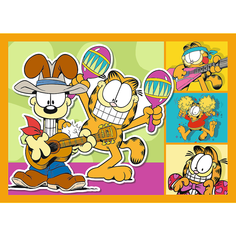 TREFL GARFIELD Pužļu komplekts 4 in 1, 34673T