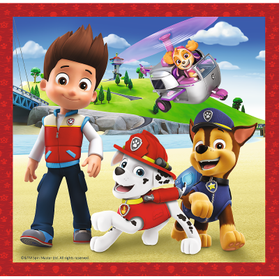 TREFL PAW PATROL Pužļu komplekts 3 in1, 34867T
