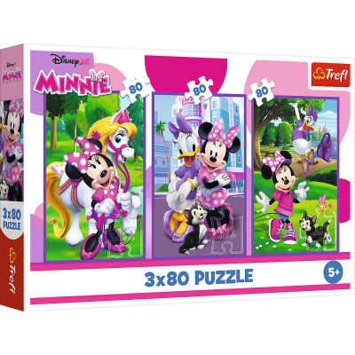 TREFL DISNEY MICKEY MOUSE Pužļu komplekts, 3x80 gab., 34889T