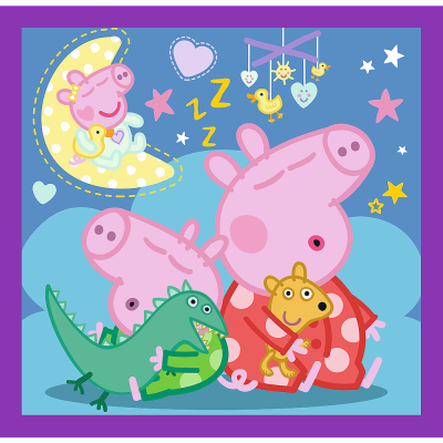 TREFL PEPPA PIG Pužļu komplekts 3in1, 34893T