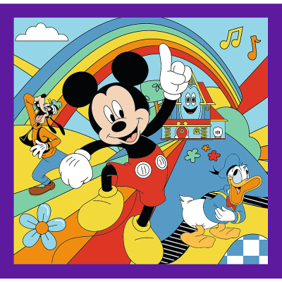 TREFL DISNEY Pužļu komplekts 3in1 Mikipele, 34894T