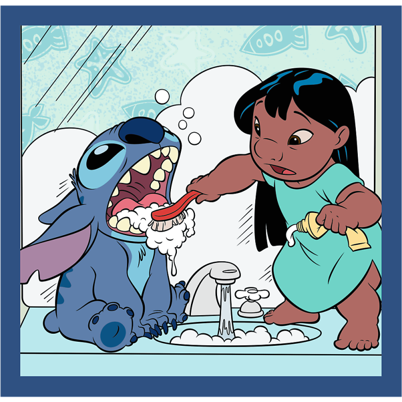 TREFL DISNEY STITCH Pužļu komplekts 3in1, 34896T
