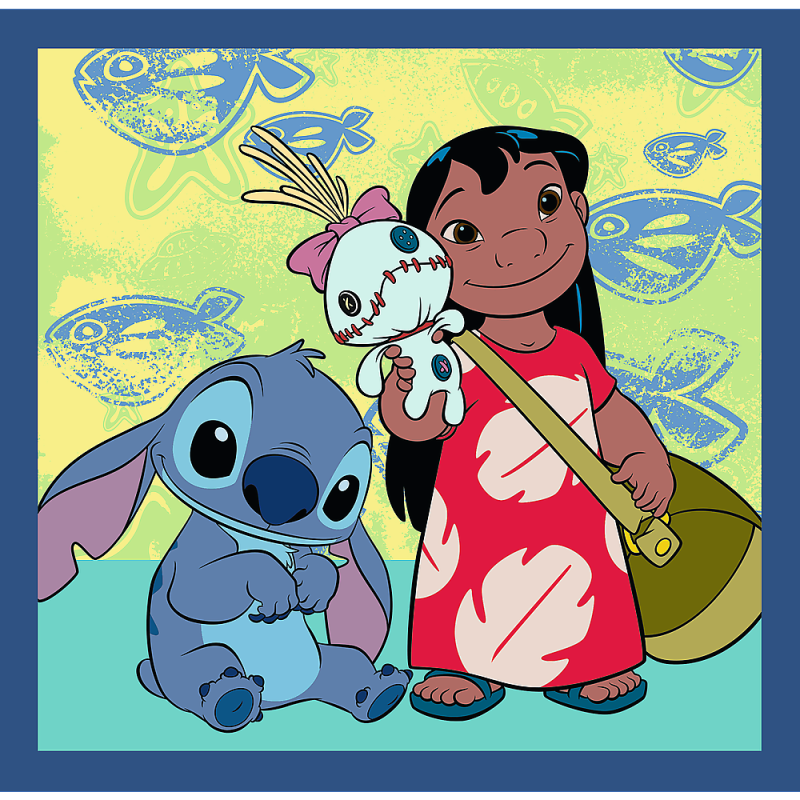 TREFL DISNEY STITCH Pužļu komplekts 3in1, 34896T