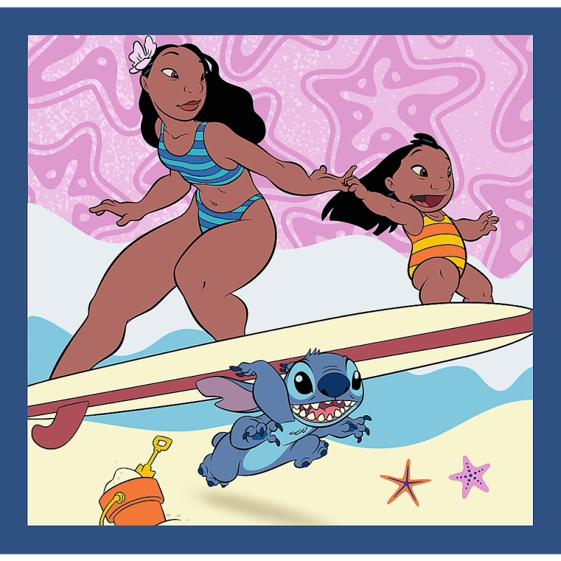 TREFL DISNEY STITCH Pužļu komplekts 3in1, 34896T
