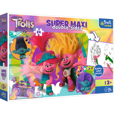 TREFL TROLLS Super Maxi puzle, 24 gab., 41017T