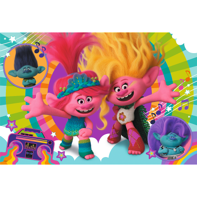 TREFL TROLLS Super Maxi puzle, 24 gab., 41017T