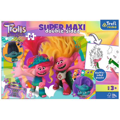 TREFL TROLLS Super Maxi puzle, 24 gab., 41017T