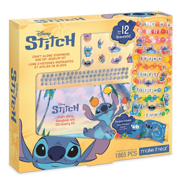 DISNEY STITCH DIY Rotaslietu komplekts ar stāstu grāmatu, 4232M DISNEY STITCH DIY Rotaslietu komplekts ar stāstu grāmatu, 4232M