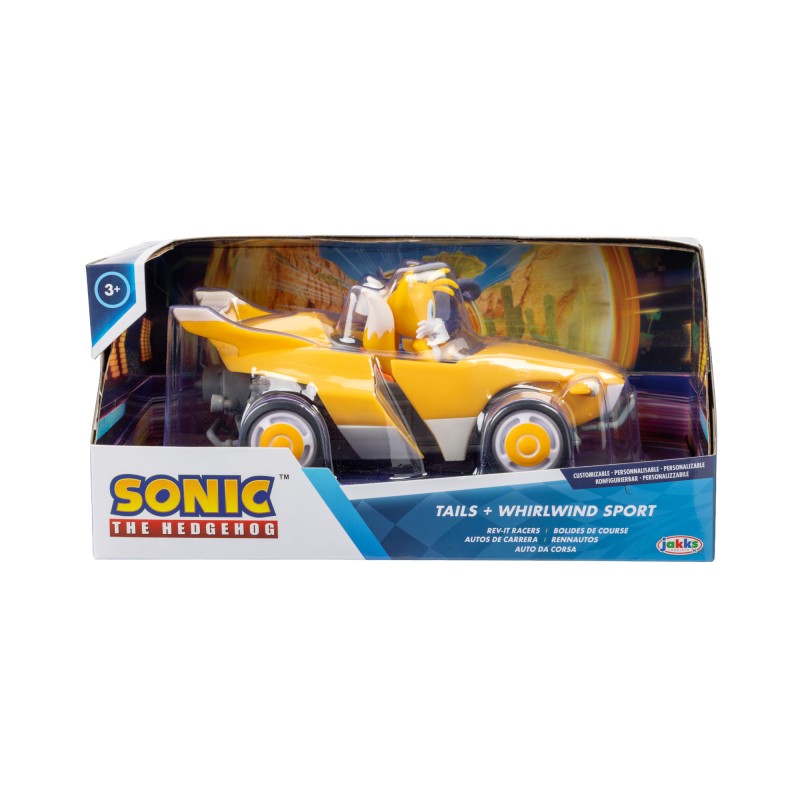SONIC Figūra un automašīna, 6.5 cm, 431514