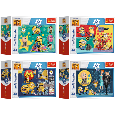 TREFL MINIONS Puzle mini, 54 gab., 54210T