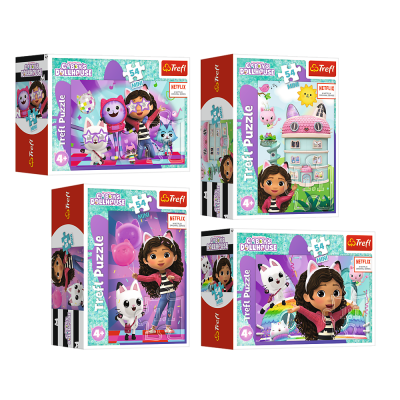 TREFL GABBY´S DOLLHOUSE Puzle mini, 54 gab., 54211T