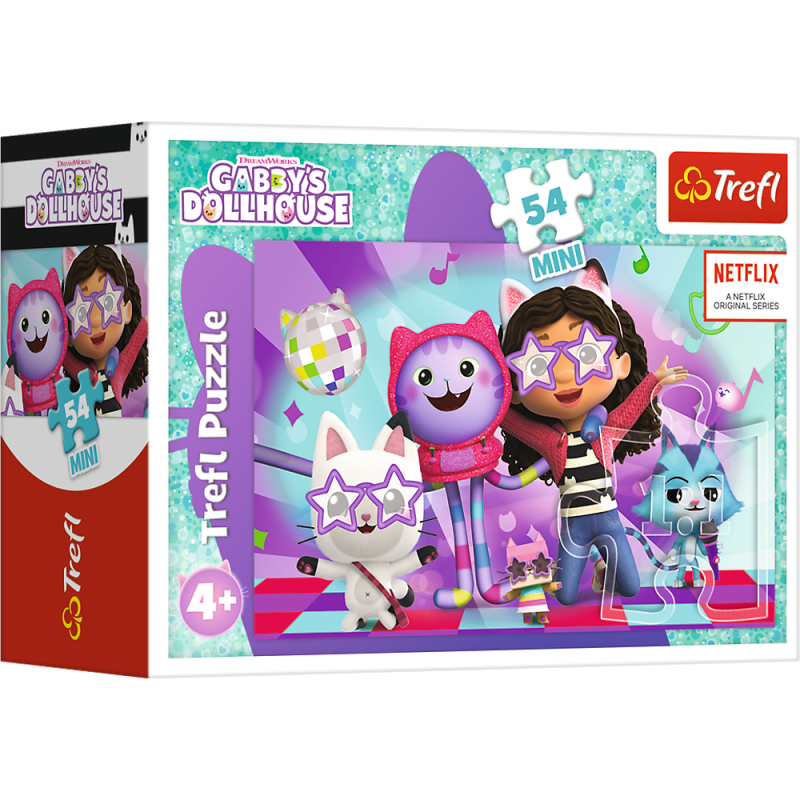 TREFL GABBY´S DOLLHOUSE Puzle mini, 54 gab., 54211T