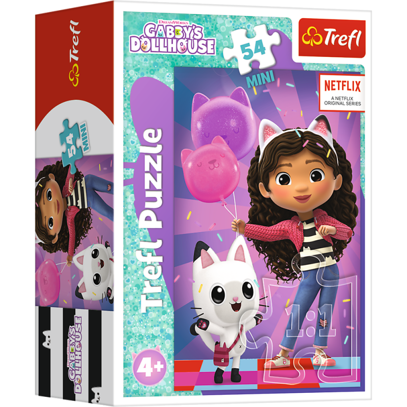 TREFL GABBY´S DOLLHOUSE Puzle mini, 54 gab., 54211T