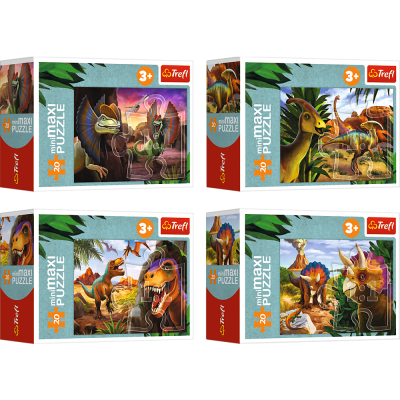 TREFL Mini Maxi puzle Dinozauri, 20 gab., 56036T
