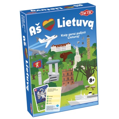 TACTIC Galda spēle "Es mīlu Lietuvu" (Lietuviešu val.), 58112