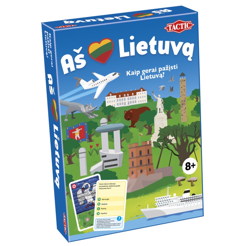 TACTIC Galda spēle "Es mīlu Lietuvu" (Lietuviešu val.), 58112