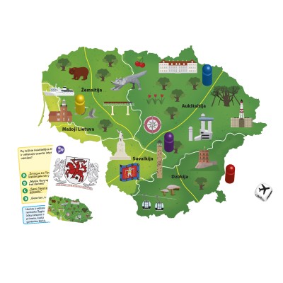 TACTIC Galda spēle "Es mīlu Lietuvu" (Lietuviešu val.), 58112