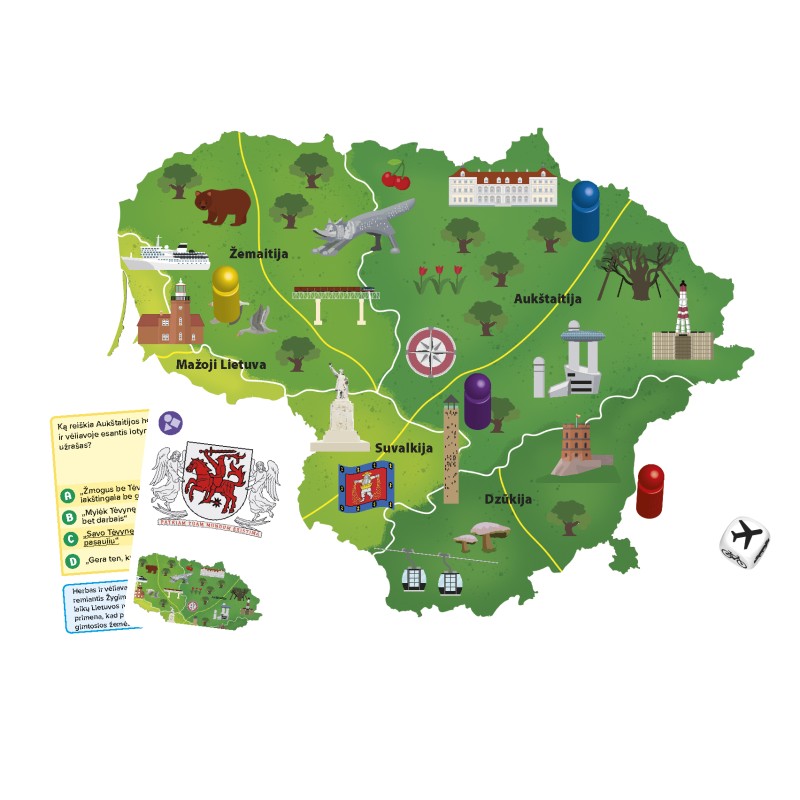 TACTIC Galda spēle "Es mīlu Lietuvu" (Lietuviešu val.), 58112