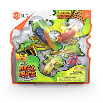HEXBUG Interaktīvā rotaļlieta Nano reālistiskās vaboles, 5-paka, 6068917