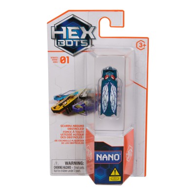 HEX BOTS Interaktīvā rotaļlieta Nano vabole, 6071535