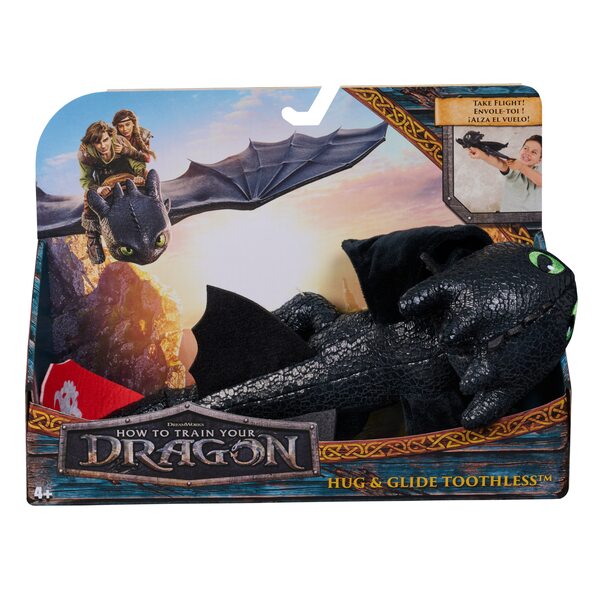 DRAGONS Plīša rotaļlieta Toothless, 30 cm, 6072913