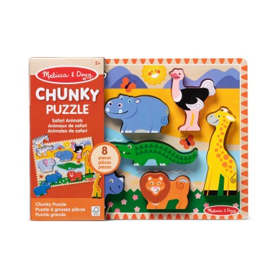 MELISSA & DOUG Safari puzle ar lieliem gabaliem, 6073071