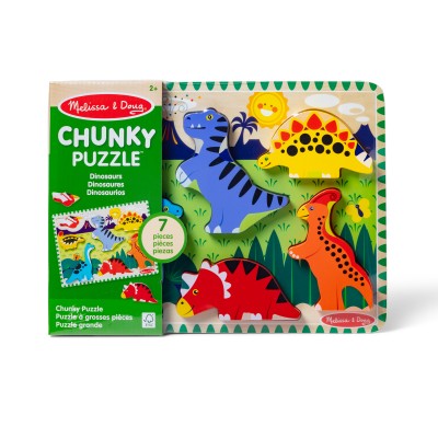 MELISSA & DOUG Dinozauru puzle ar lieliem gabaliem, 6073166