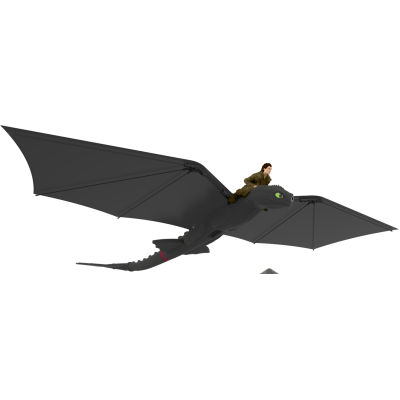 DRAGONS Interaktīvā figūra lidojošs Toothless, 6074369