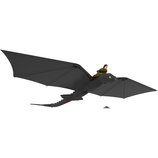 DRAGONS Interaktīvā figūra lidojošs Toothless, 6074369