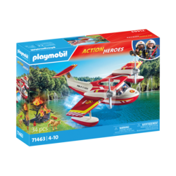 PLAYMOBIL ACTION HEROES Ugunsdzēsības jūras lidmašīna ar dzēšanas funkciju 71463, 71463P