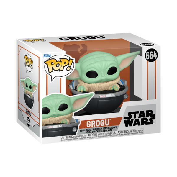 FUNKO POP! Vinila figūra: The Mandalorian - Grogu in a pram, 76551F FUNKO POP! Vinila figūra: The Mandalorian - Grogu in a pram, 76551F