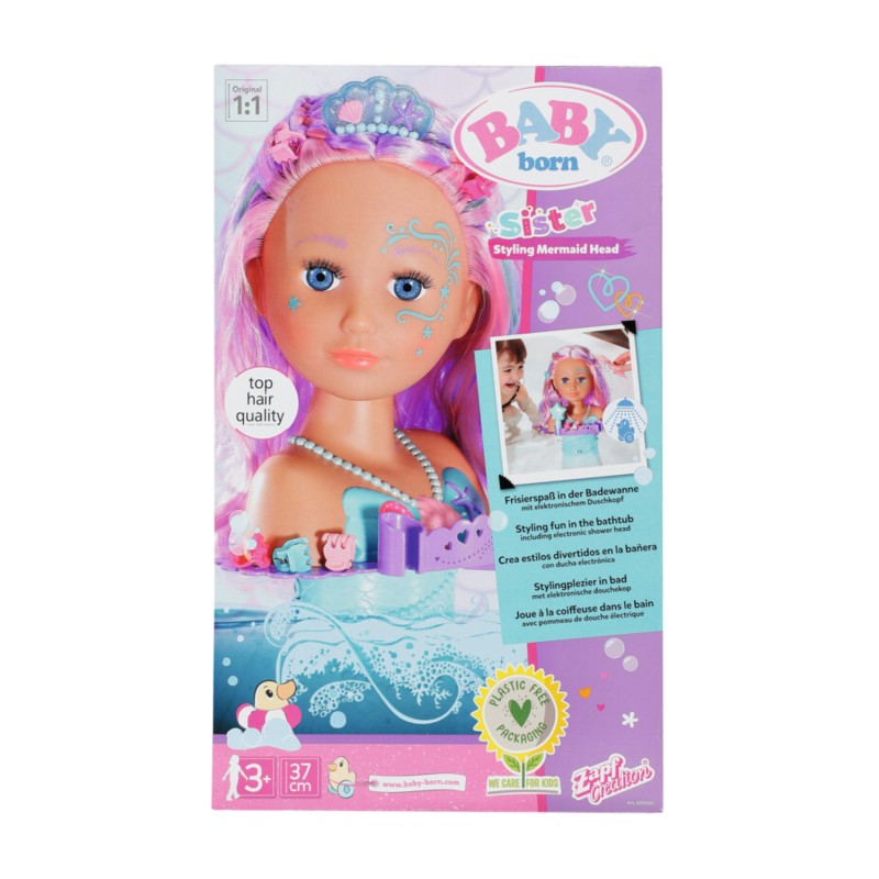 BABY BORN Голова-манекен Mermaid, 830550