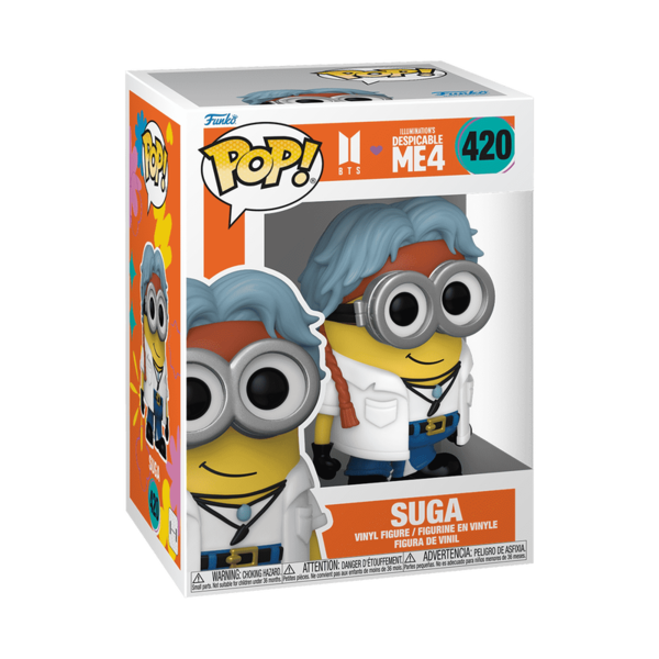 FUNKO POP! Vinila figūra: BTS x Despicable Me 4 - Suga, 85968F