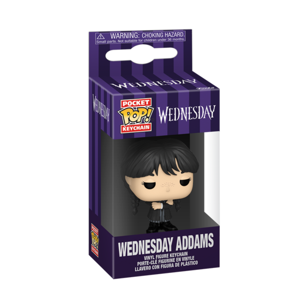 FUNKO POP! atslēgu piekariņš: Wednesday - Wednesday Addams (Black Coat), 86677F