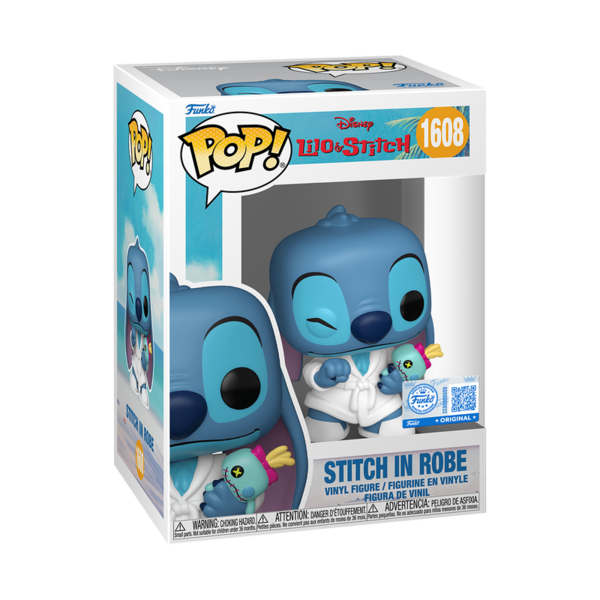FUNKO POP! Vinila figūra: Disney: Lilo & Stitch - Stitch in Robe, 88656F FUNKO POP! Vinila figūra: Disney: Lilo & Stitch - Stitch in Robe, 88656F