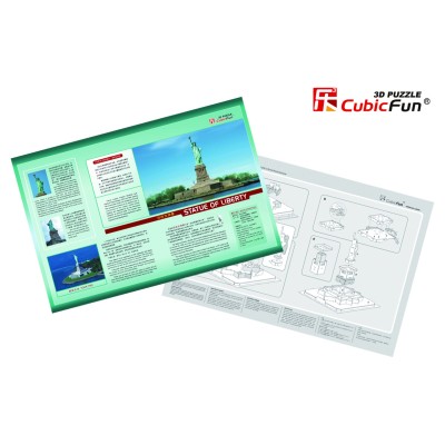 CUBICFUN 3D puzle Brīvības statuja, C080H