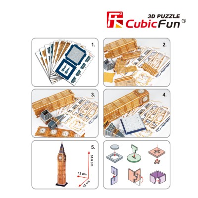 CUBICFUN 3D puzle Big Ben, C094H