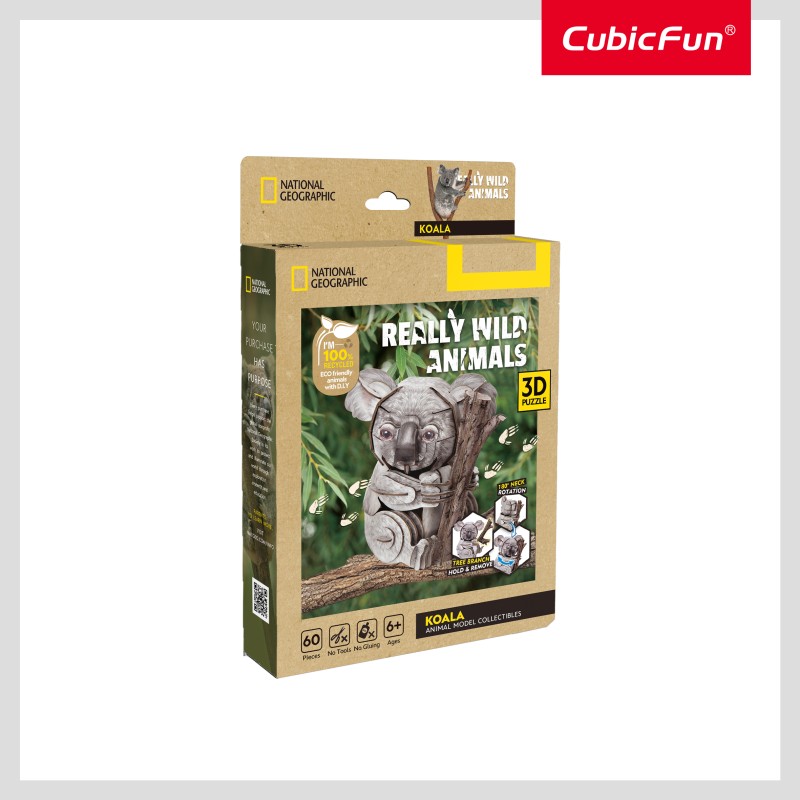 CUBICFUN NATIONAL GEOGRAPHIC 3D puzle Koala, DS1176H