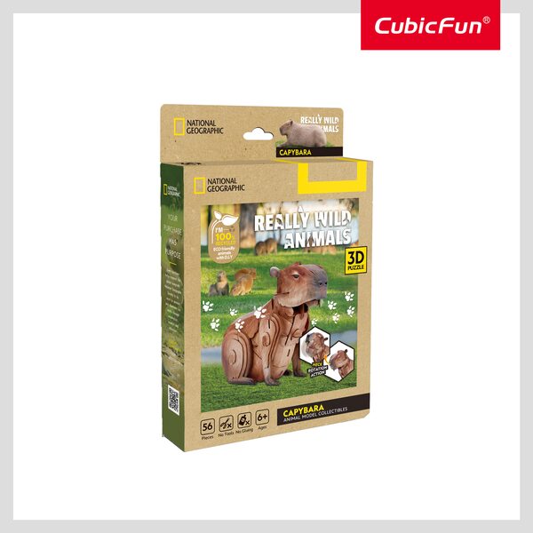 CUBICFUN NATIONAL GEOGRAPHIC 3D puzle Kapibara, DS1177H CUBICFUN NATIONAL GEOGRAPHIC 3D puzle Kapibara, DS1177H