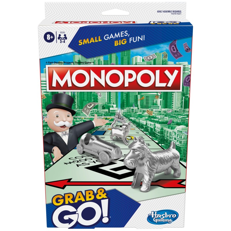 MONOPOLY Ceļojumu spēle „Grab&Go”, F8256BAL