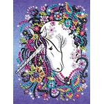 KITFIX Amatniecības komplekts Sequin Art Craft Teen spīdumiņu māksla, Vienradzis, FP2204