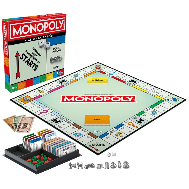 MONOPOLY Galda spēle Classic Refresh (Latviešu val.), G0009LAT
