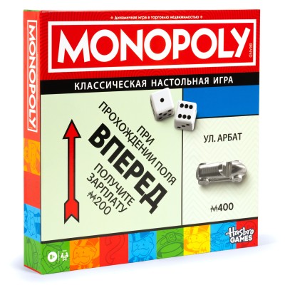 MONOPOLY Galda spēle Classic Refresh (Krievu val.), G0009RUS