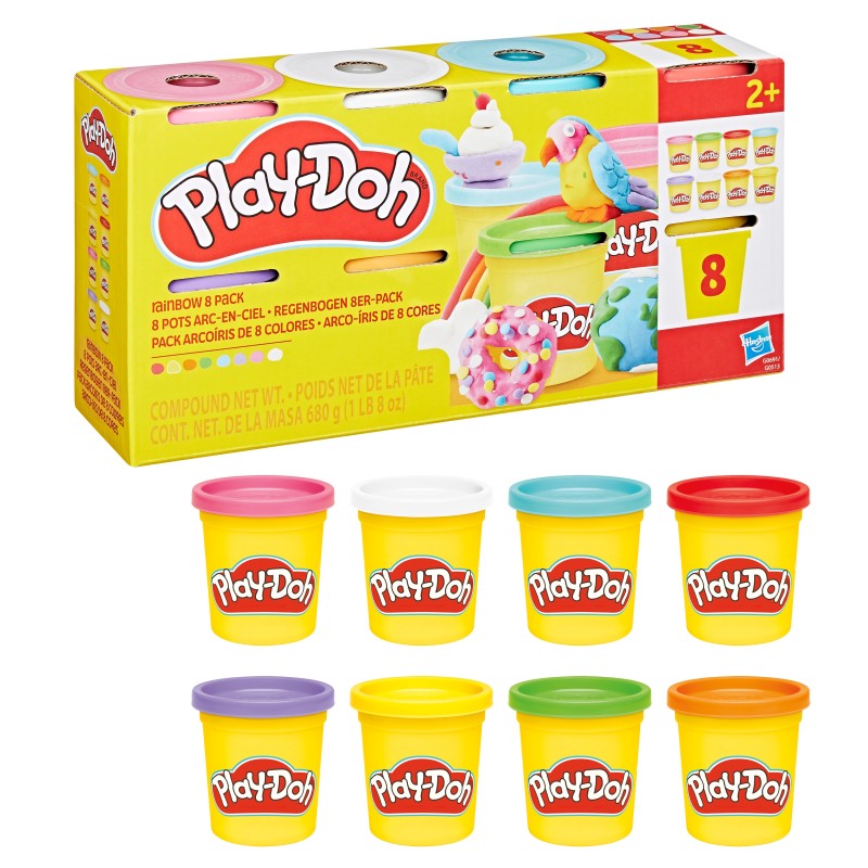PLAY-DOH Plastilīna trauciņi, 8 gab., G0513