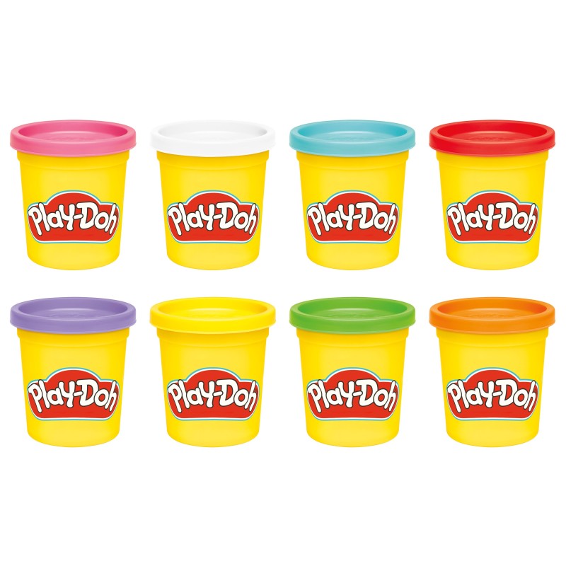PLAY-DOH Plastilīna trauciņi, 8 gab., G0513