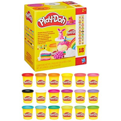 PLAY-DOH Plastilīna trauciņi, 18 gab., G0522