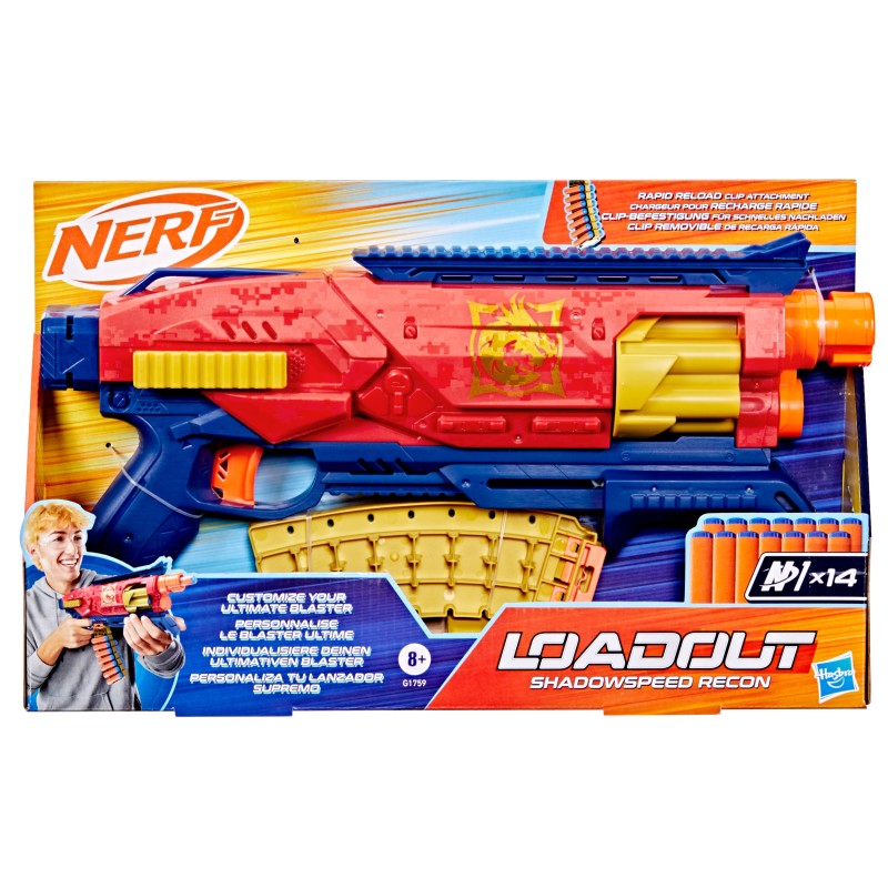 NERF Loadout blasteris Shadowspeed Recon, G1759