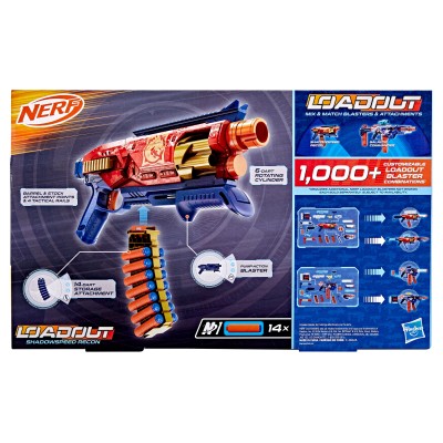 NERF Loadout blasteris Shadowspeed Recon, G1759