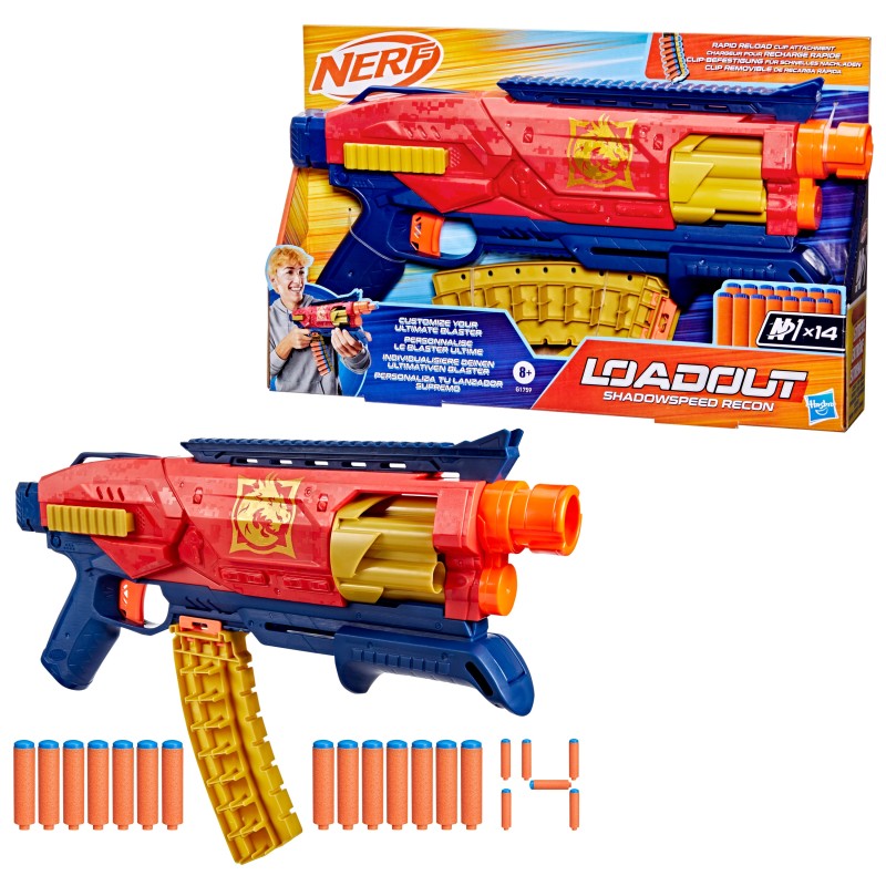 NERF Loadout blasteris Shadowspeed Recon, G1759