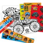 HOT WHEELS MOSTER TRUCKS Uzlīmju aktivitāšu komplekts, HW30000